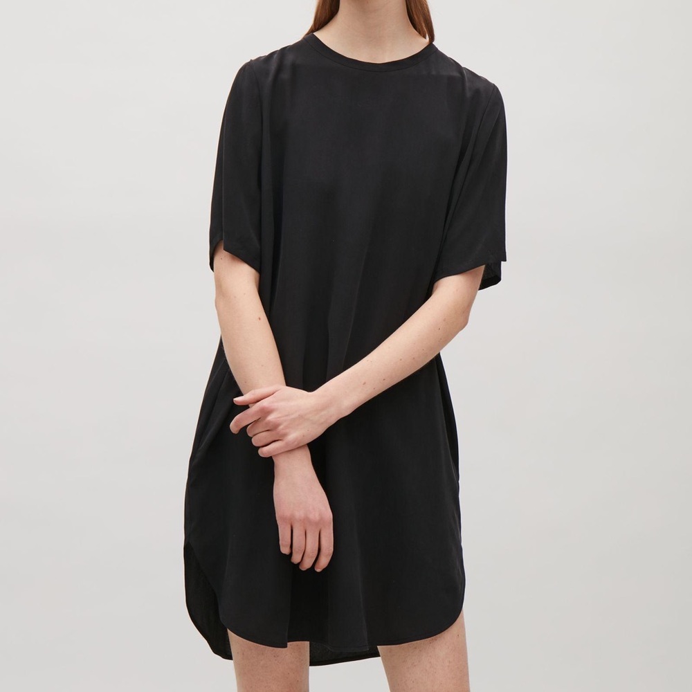 COS over-sized Silk T shirt Dress